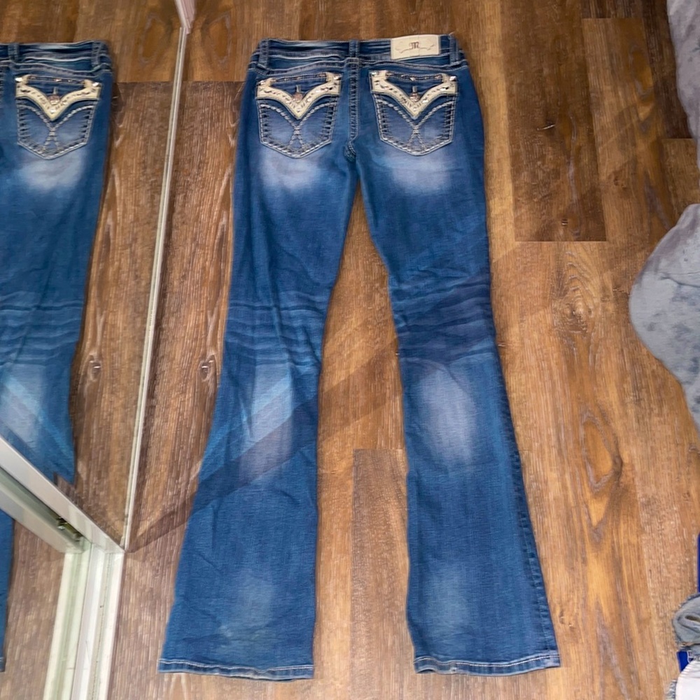 Miss me bedazzled bootcut jeans (worn once)